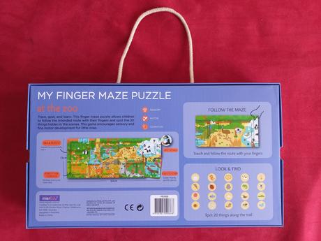 Mieredu puzzle prstom po bludisku - mesto / zoo,
