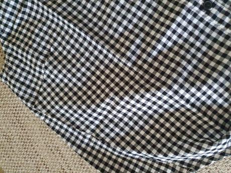 Kockovaná letná košeľa na uväzovanie veľ. 38, h&m,38