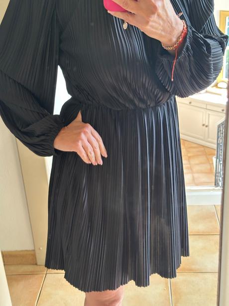 Plisovane šaty, h&m,s