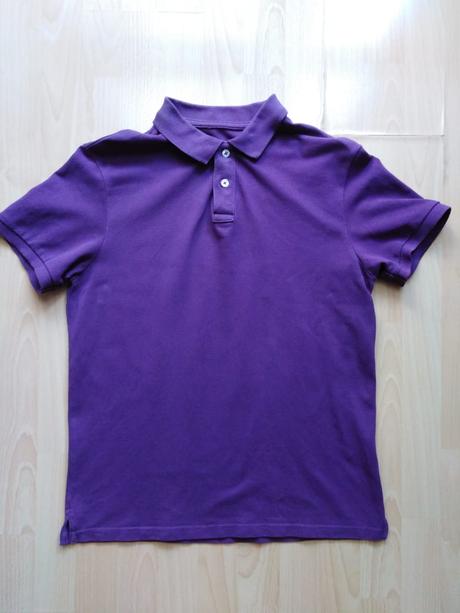 Pánske fialové polotričko (m) - krátky rukáv, f&f,m