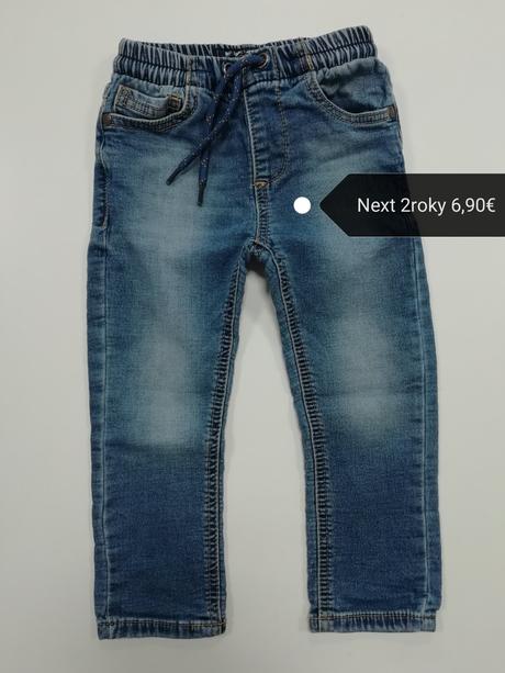 Bavlnené mäkké elastické rifle, next,92