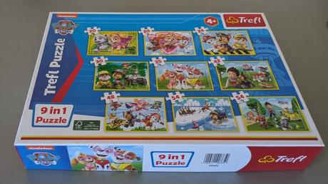 Puzzle labková patrola 9 v 1, 