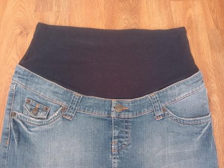 Tehotenská rifľová sukňa, m