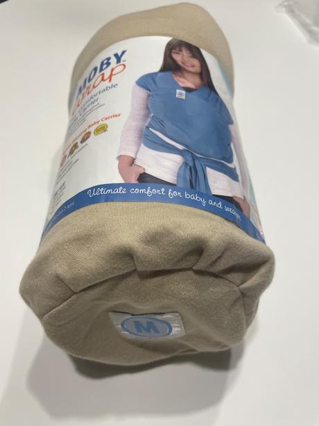 Moby wrap klokan, bezova, len oprana, one size, moby