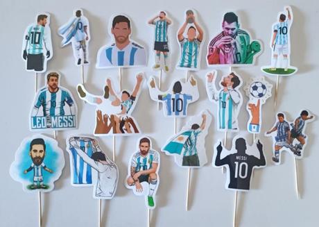 Tortový zápich futbal messi (15ks), 