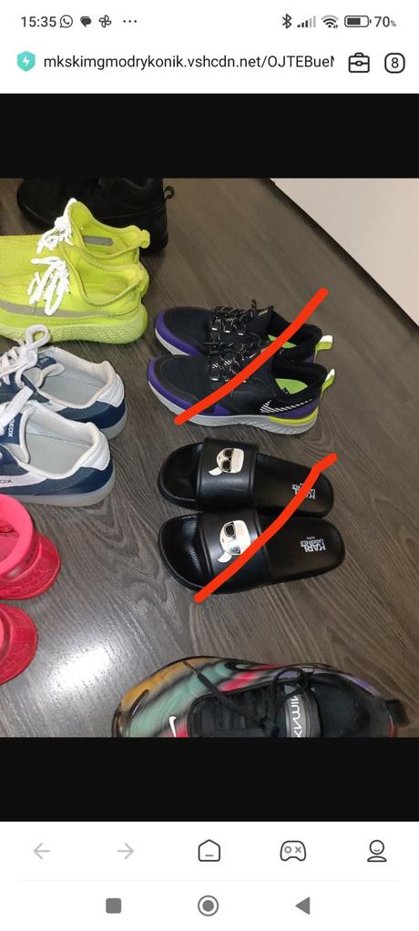 Tenisky č.35, 36, 35