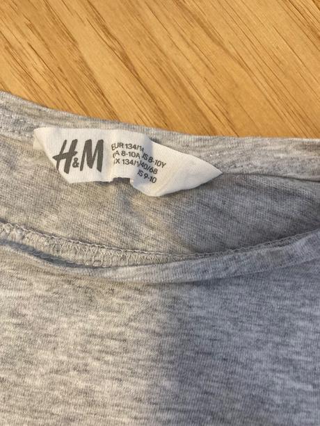 Tricko flitrovane s jednorozcom, h&m,134
