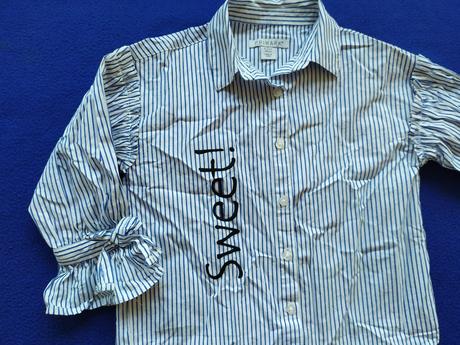 Blúzka s modrým pásikom, primark,110