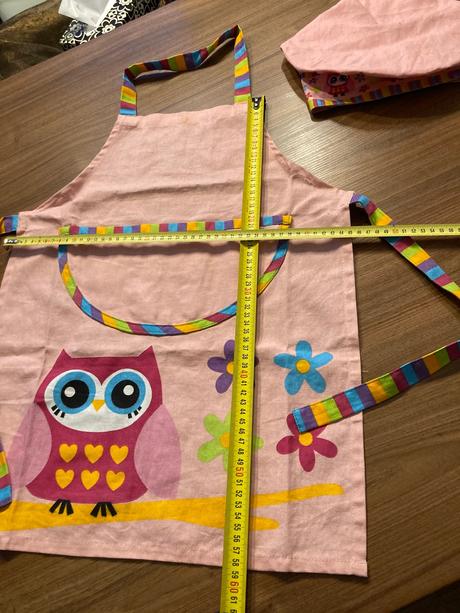 Kuchárska zástera s čiapkou pre dievčatko, 