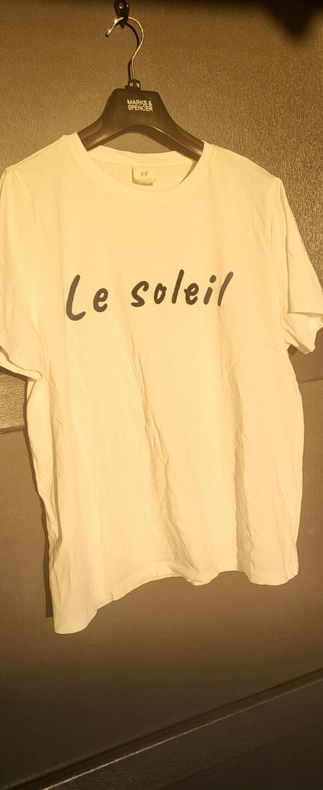 Biele tričko le soleil, h&m,l