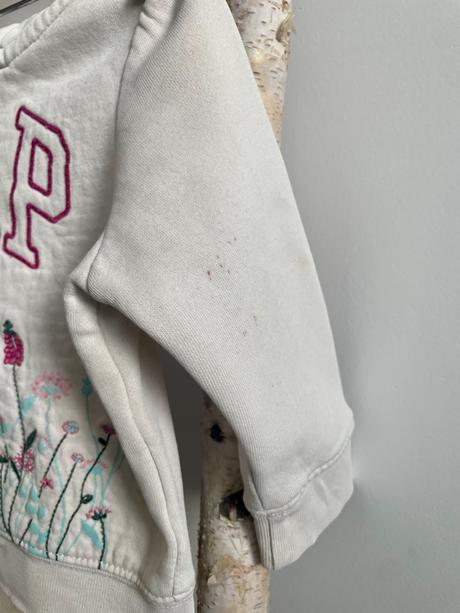 Béžová mikina gap s kvetovaným motívom, gap,74