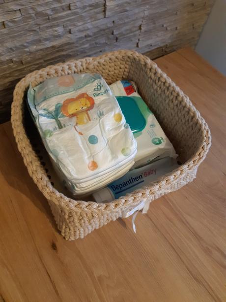 Háčkované košíky, úložné boxy, 