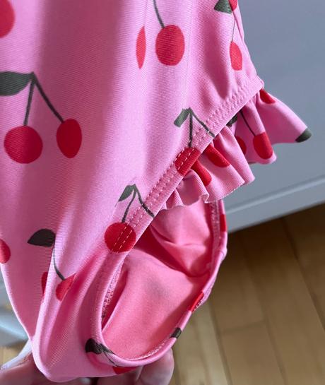 Ružové čerešňové plavky, h&m, 110/116, h&m,110