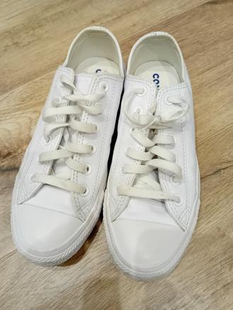 Biele kožené converse tenisky, converse,39