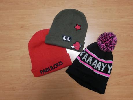 Dievčenské zimné čiapky, 
