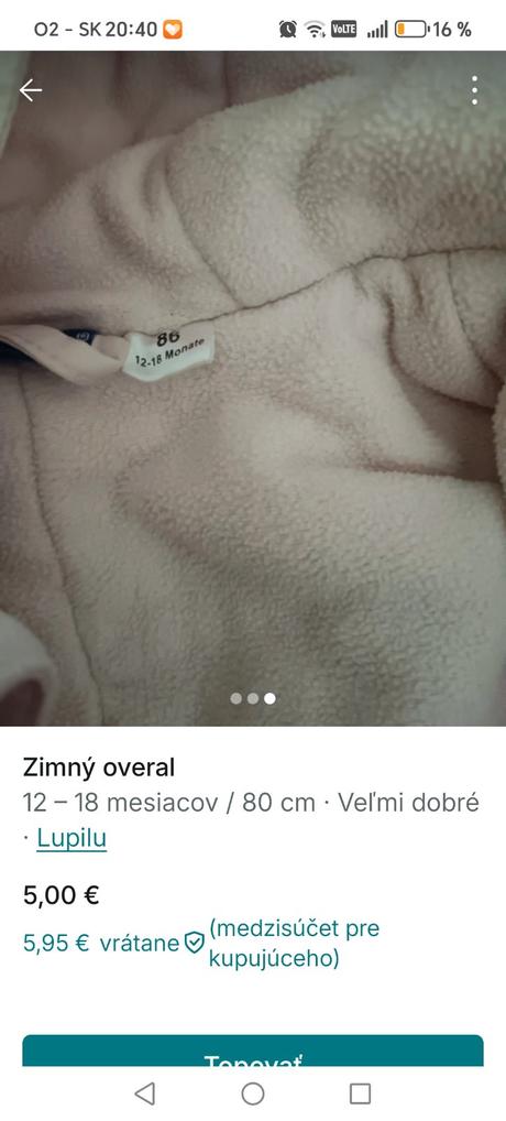 Zimný overal, lupilu,86