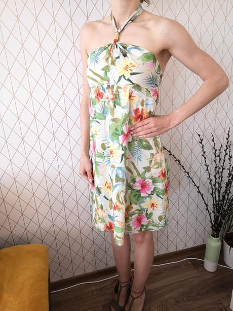 Kvetovane saty, promod,40