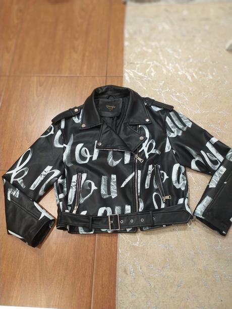 Štýlová koženkova bunda, m