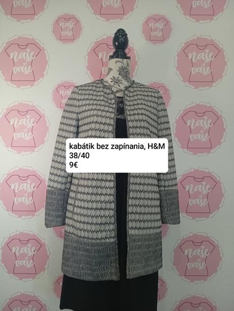 Kabátik bez zapínania 38/40, h&m,38