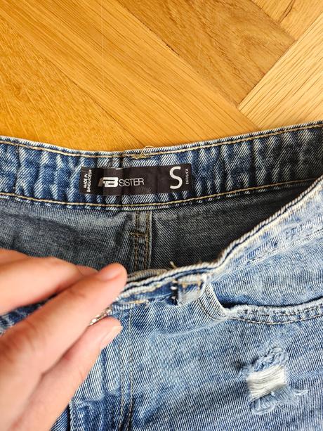 Riflové kraťasy s vysokym pásom, new yorker,s