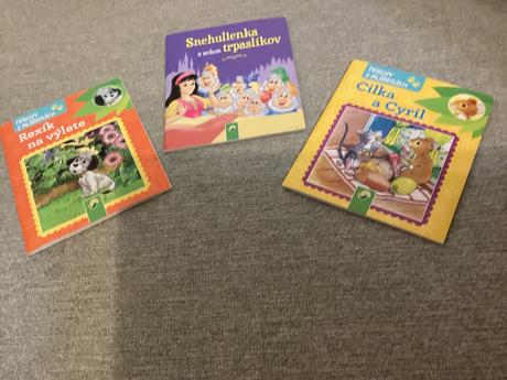 3 ks mini rozprávkové knižky, 