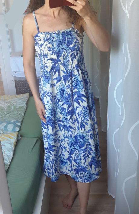 Midi šaty, h&m,s