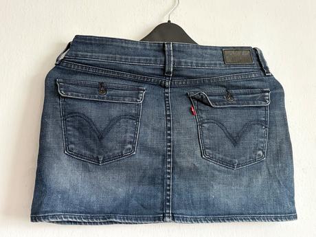 Levis riflova minisukna sukna tmavomodra, levis,m