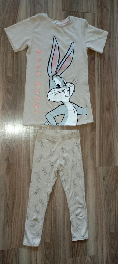 Komplet tunika a legíny, h&m,128