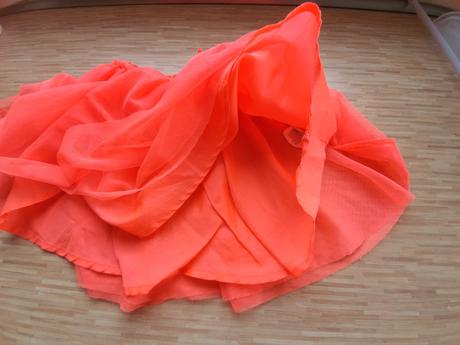 Neonovo oranzova sukna 98/104, h&m,98