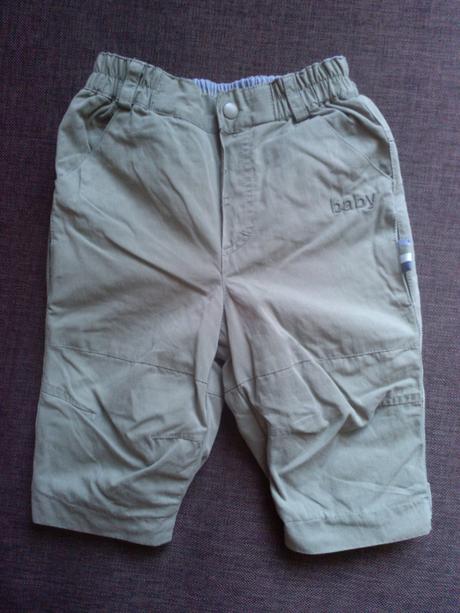 2ks nohavice - tmavomodre adams, zelenohnede  h&m , adams,62