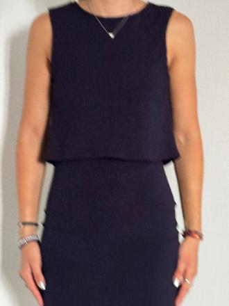 Tmavomodré šaty, lipsy london,34