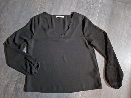 Blúzka s transparentnými rukávmi, 36