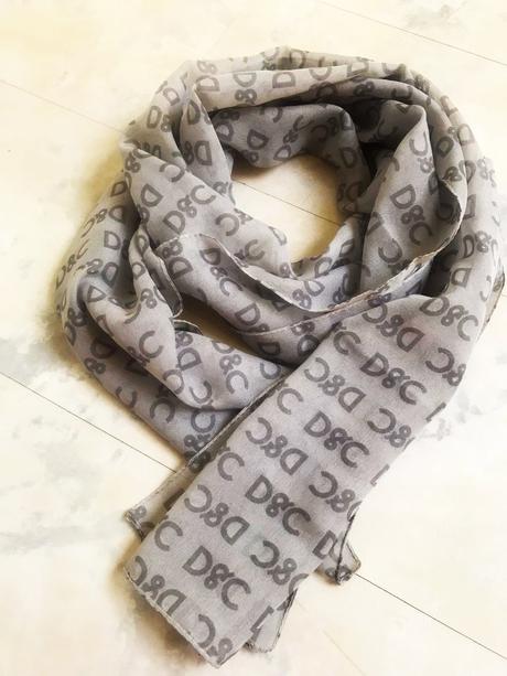 Luxusná šatka okolo krku d&g, xl