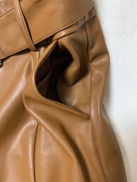 Nohavice koňakovej farby z eko-kože zn. orsay, orsay,38 / 40