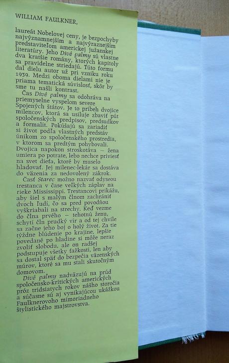 Divé palmy, william faulkner,