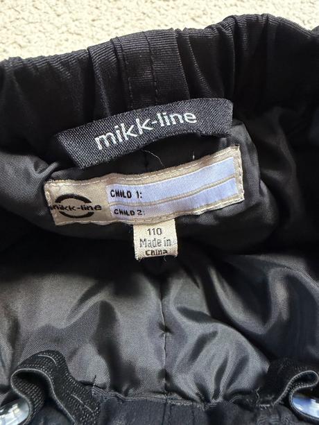 Mikk-line zateplene nohavice - top stav, 110