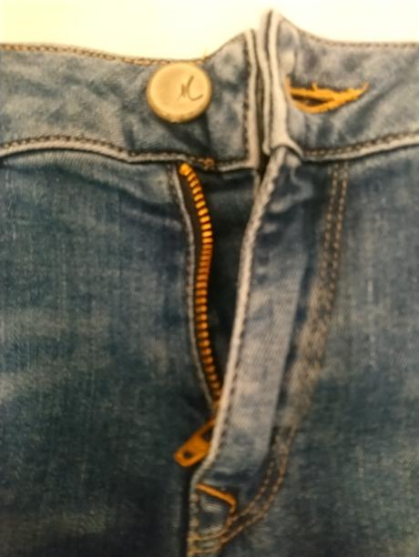 Dámske elastické modré rifle, mavi, s, s