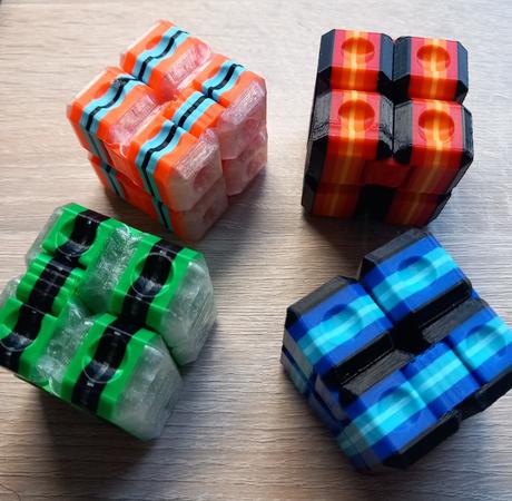 Infinity cube, 3d nekonečná antistresová kocka, 