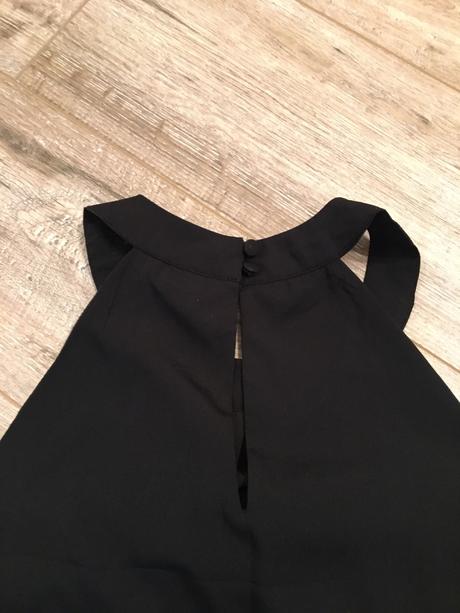Čierny top s trblietkami, h&m,38