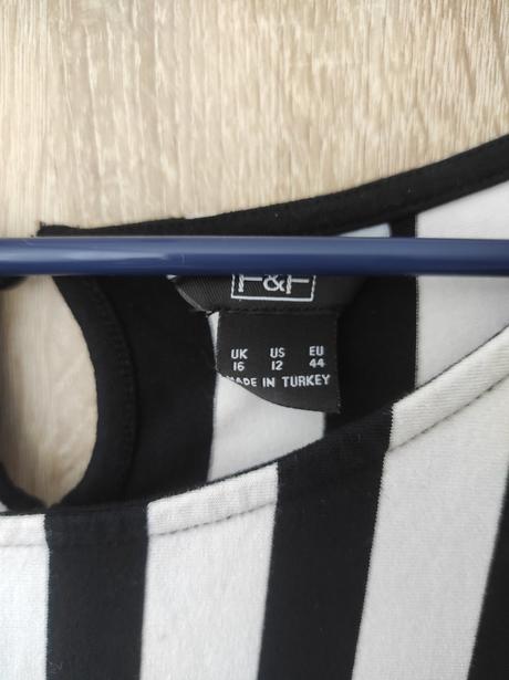 Pružné pruhované tričko/blúzka, f&f,44