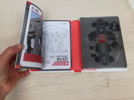 Star wars imperial assault at-st book+model nsu19, 