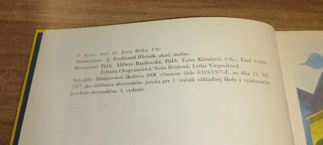 Šlabikár z roku 1977, 