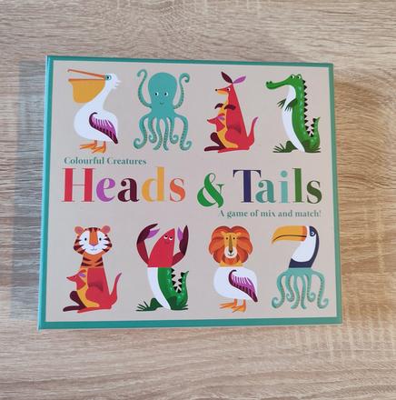 Hra heads&tails(hravý a chvosty)/ 2-kusové puzzle, 