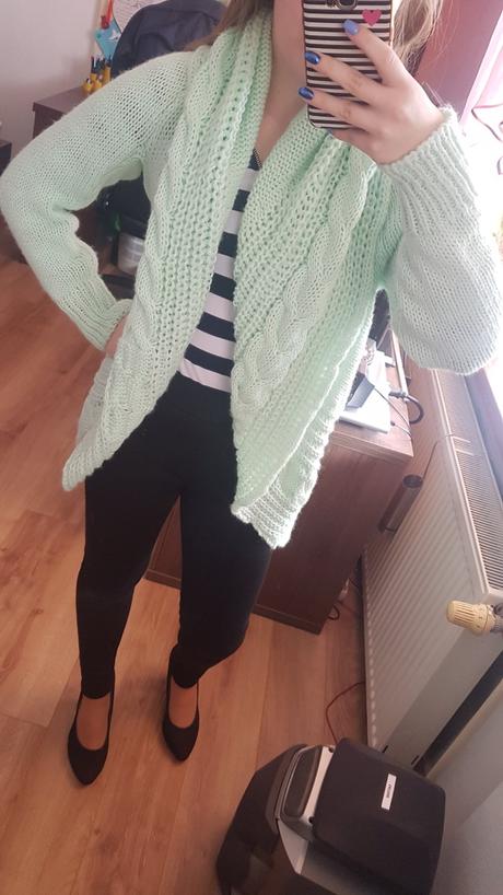 Zelenkavý sveter, m