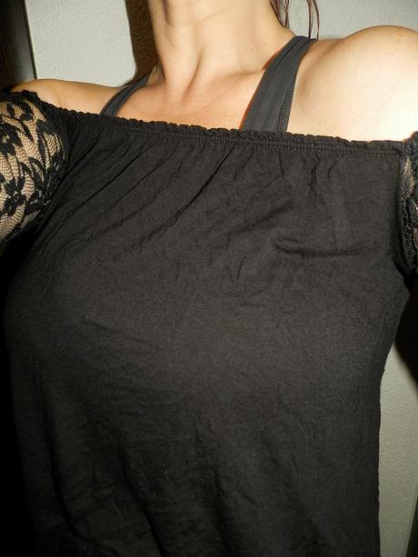 Bershka tielko s čipkou, bershka,xs