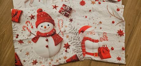 Červené vianočné obliečky 45x45cm, 