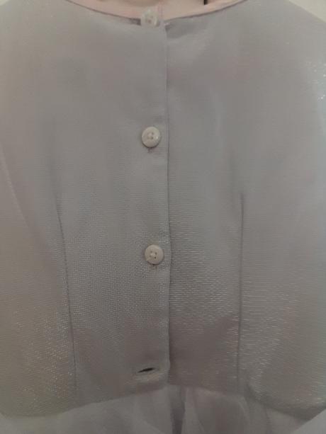 Krásne spoločenské šaty a prechodný kožuštek, 98