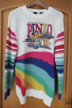 Pinko original dlhsi luxusny damsky svetrik s-l, s