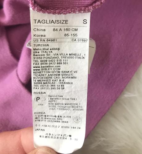 Štýlová fialová mikina, benetton,158