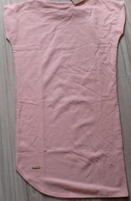 Elastické svetloružové minišaty zn.peekaboo, l/xl, l